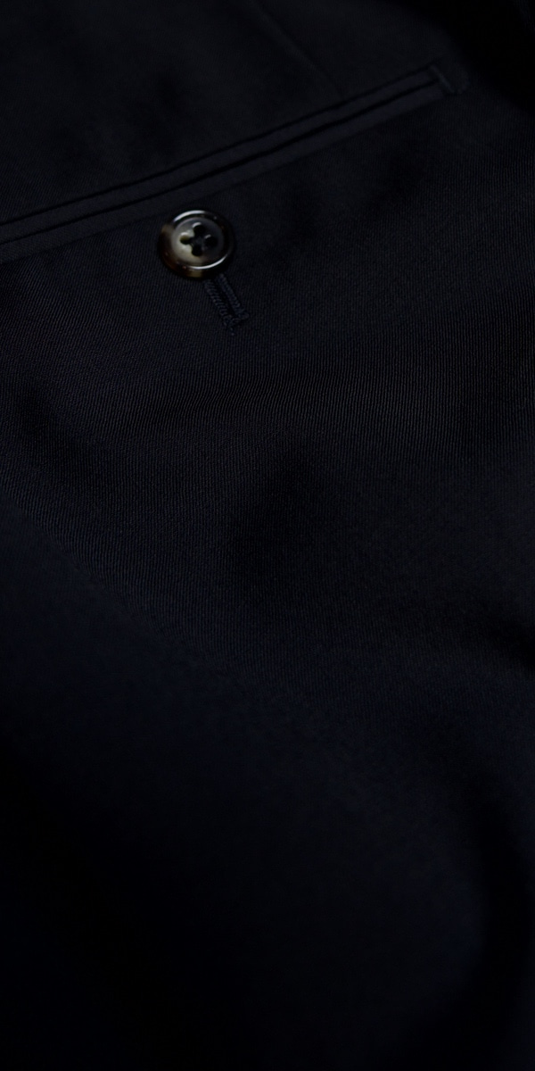 Silky Black Wool Suit