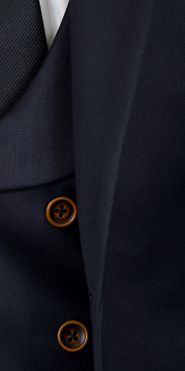 Dark Blue Shine Wool Suit