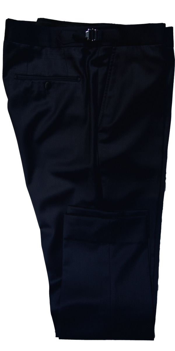 Tuxedo Laine Bleu Foncé Brillant