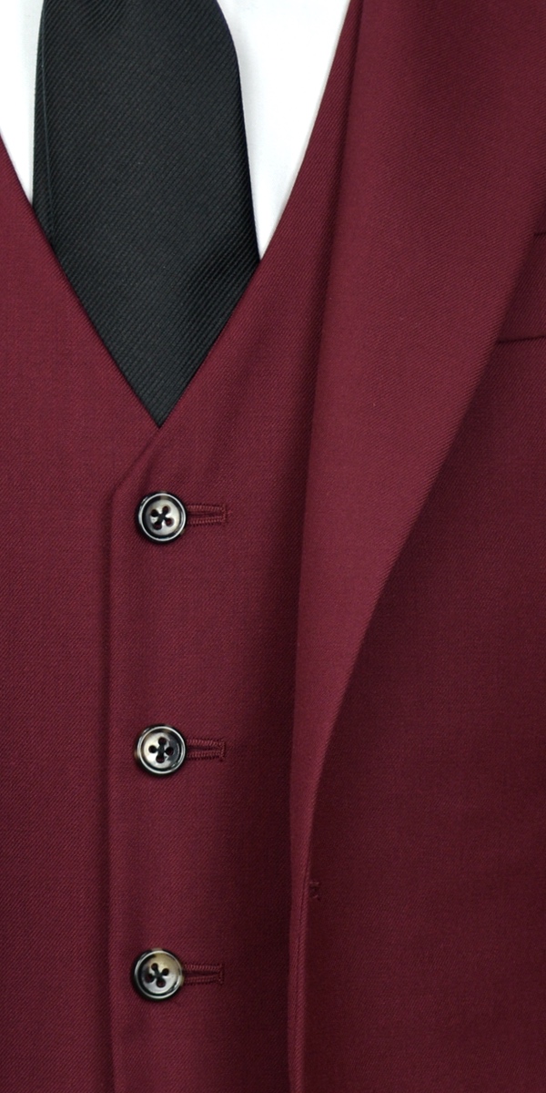 Cherry Red Wool Suit