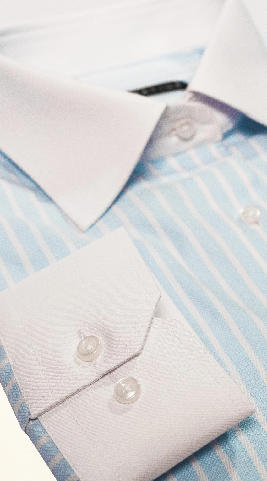 Blue White Stripe Dress Shirt