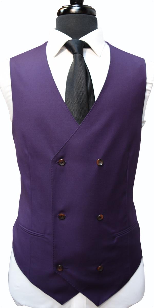 Eggplant Twill Wool Suit