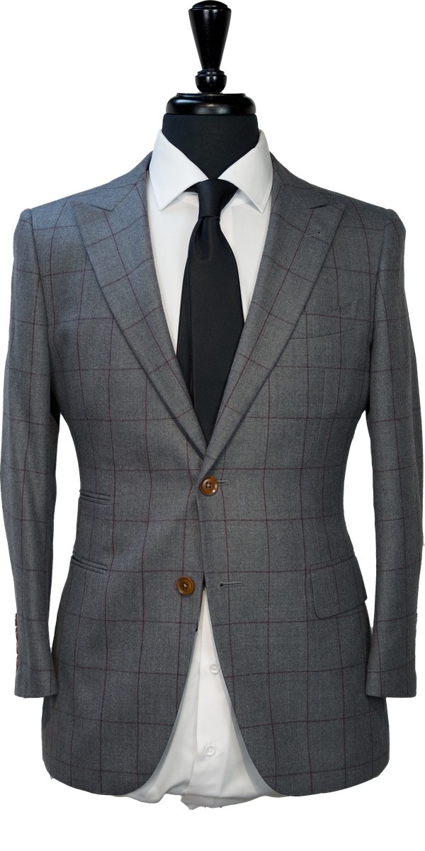 windowpane wool suit