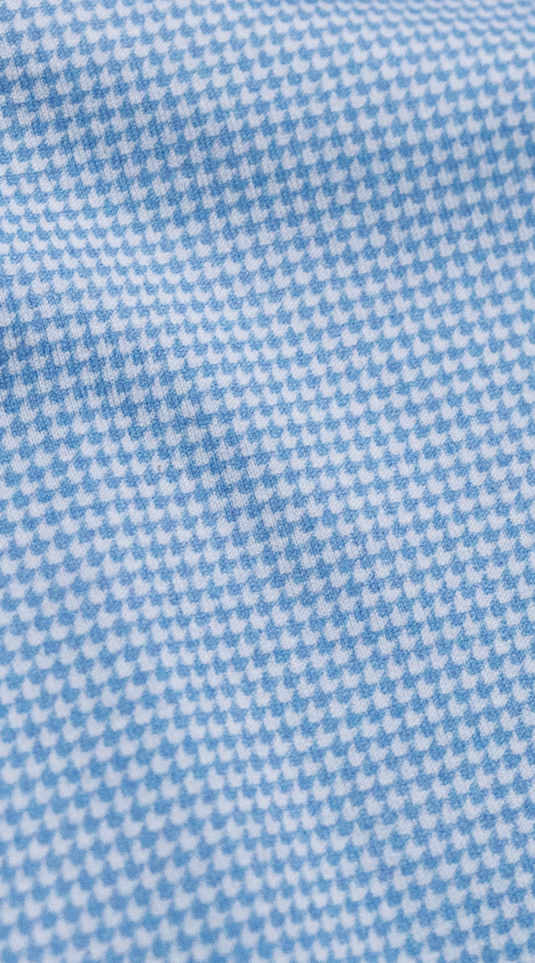 Blue Houndstooth Dress Shirt