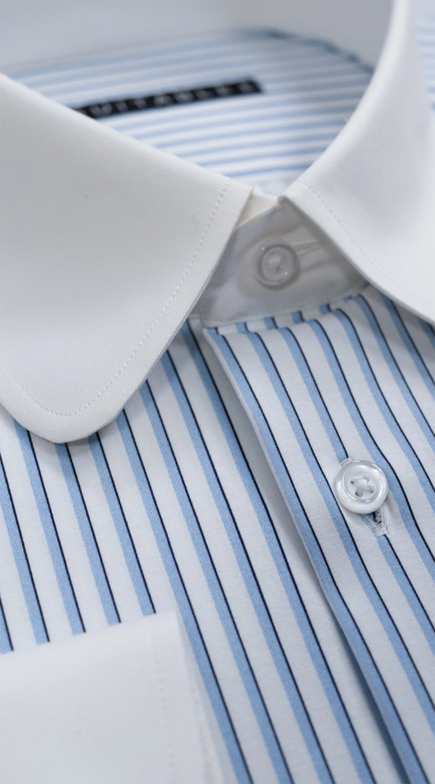 Blue Stripe Stretch Dress Shirt