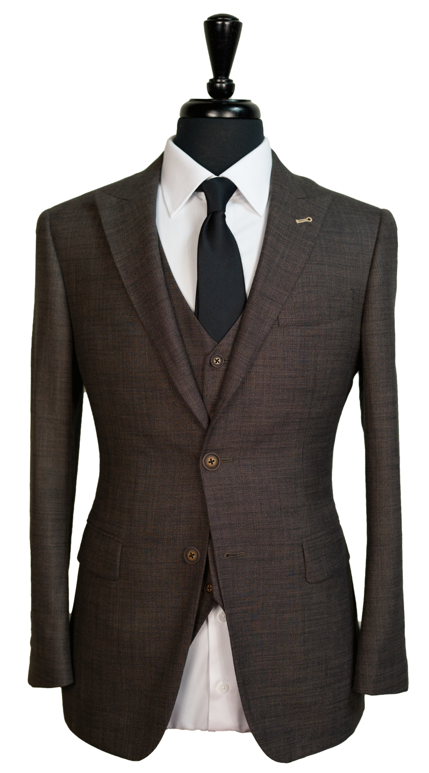 Earth Texture Brown Suit by SUITABLEE