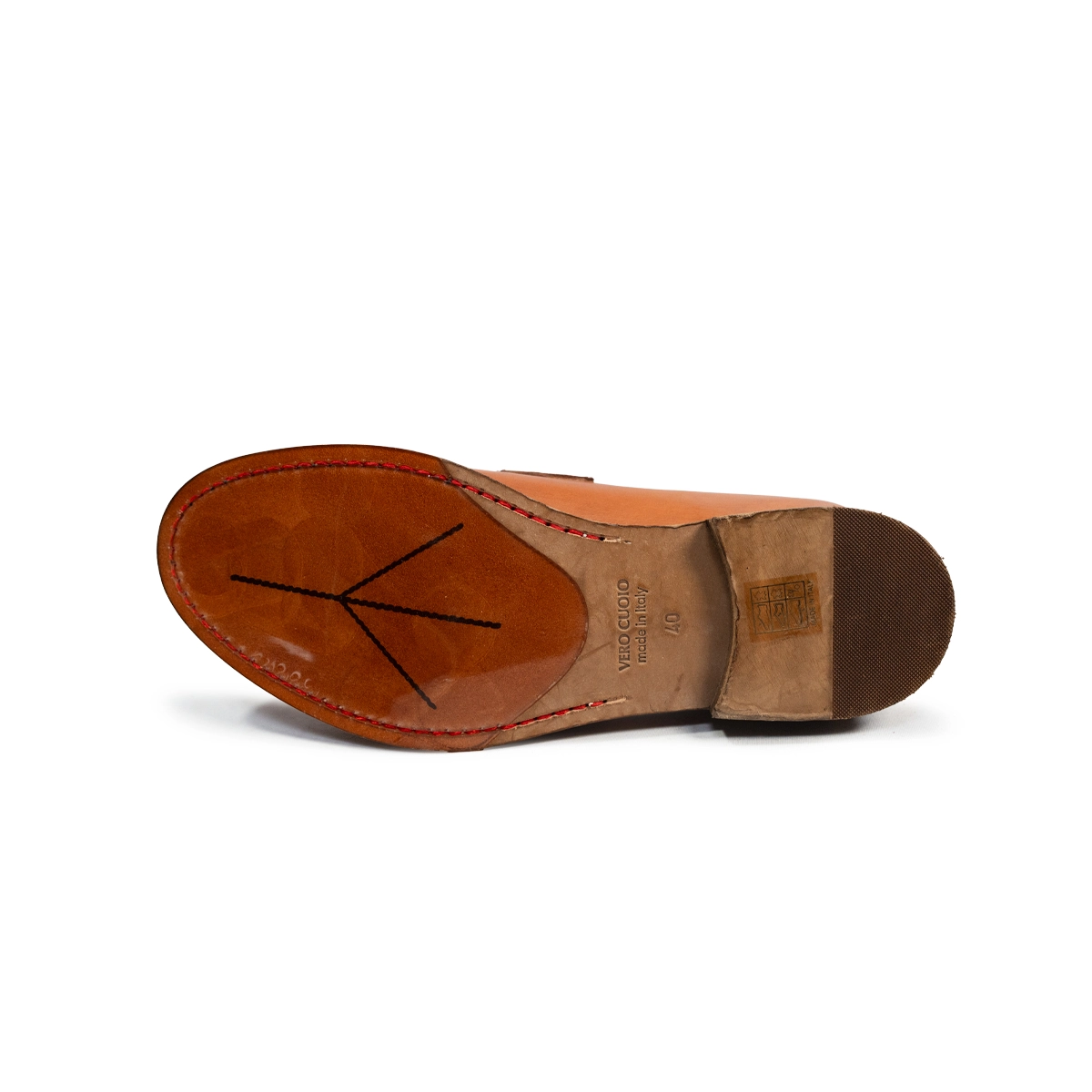 Caramel Loafer with Toe Split