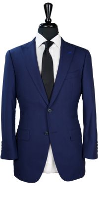 Navy Blue Birdseye Wool Suit