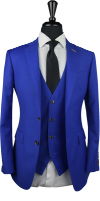 Electric Blue Wool Suit