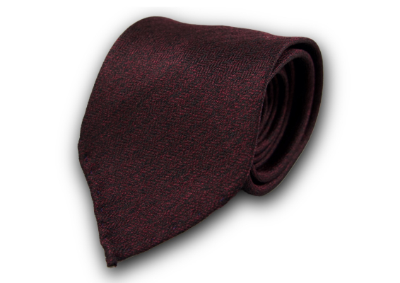 Textured Mahogany Silk Tie