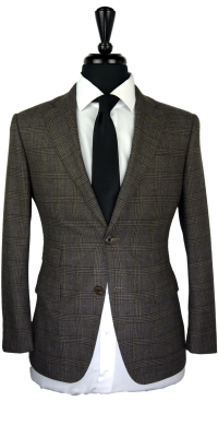 Brown Glen Plaid Wool Suit