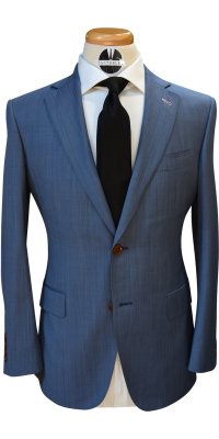 Denim Blue Wool Suit