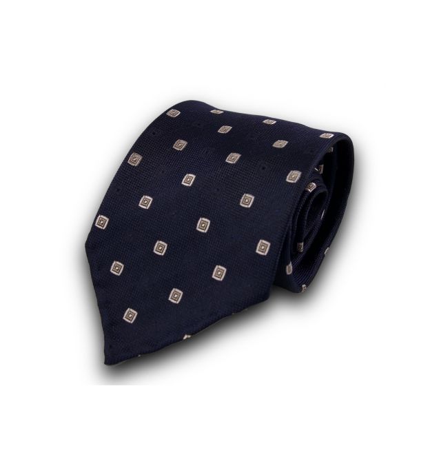 Blue with Dots Silk Tie