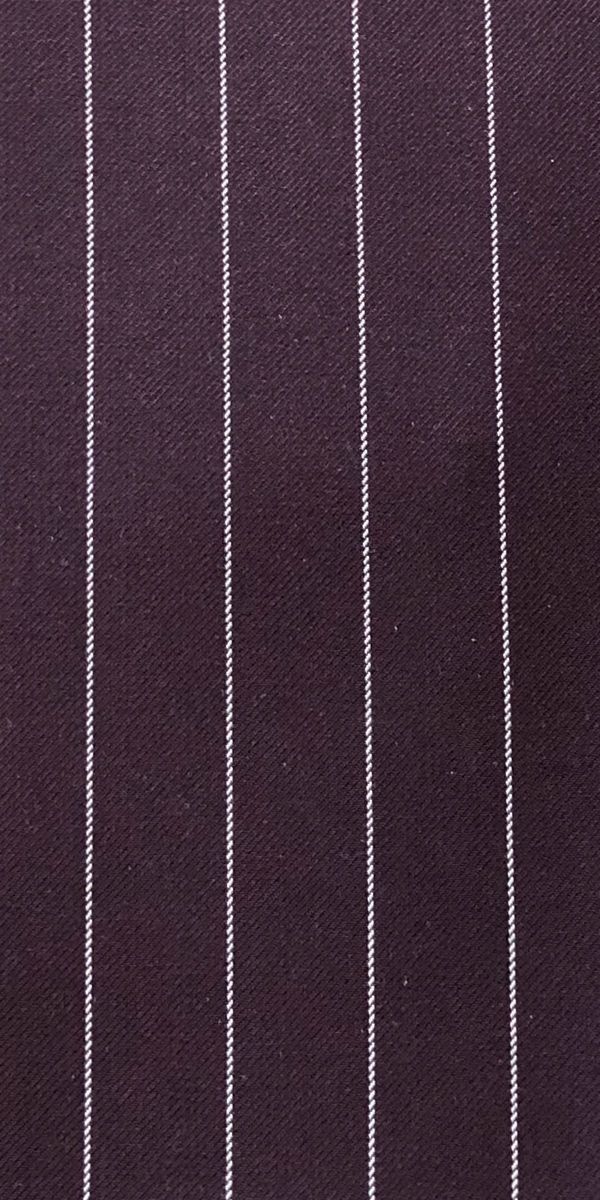 Purple Striped Wool Suit