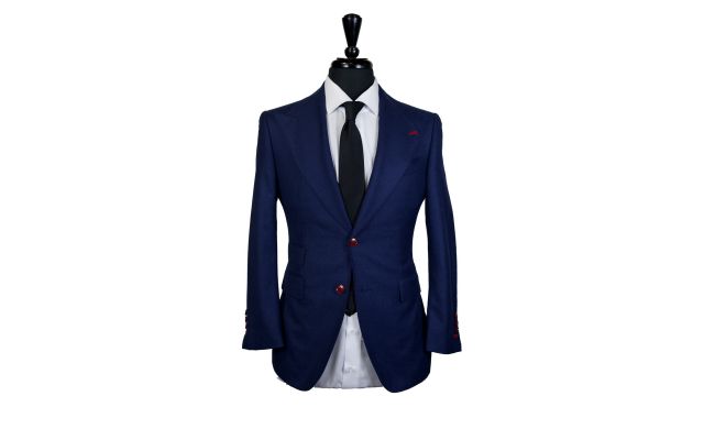 Midnight Blue Check Suit
