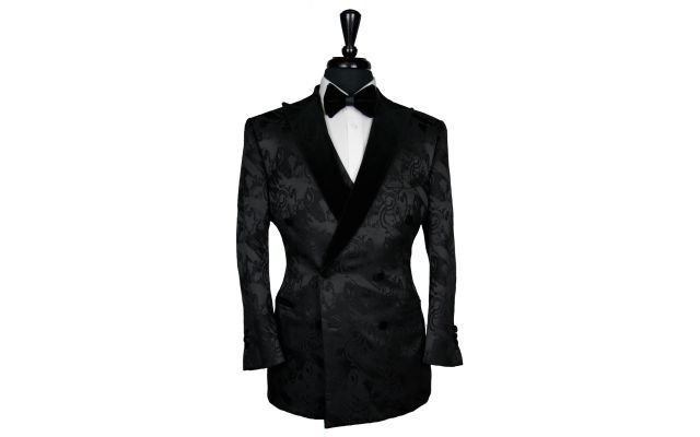 Black Velvet Jacquard Tuxedo