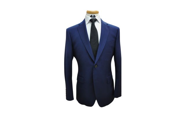 Azure Blue Wool Suit