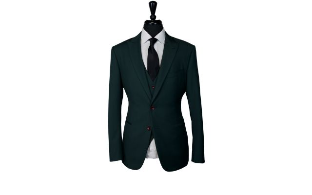 Forest Green Wool Suit