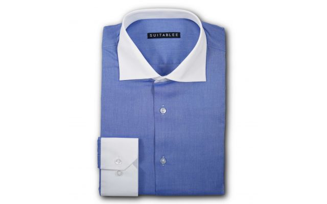 Blue Pinpoint Oxford Dress Shirt