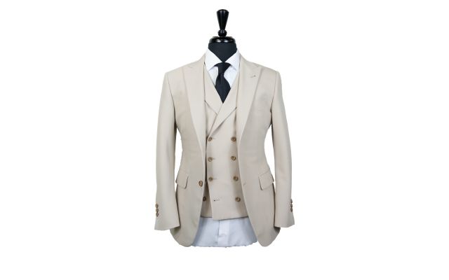 Cream Wool Suit