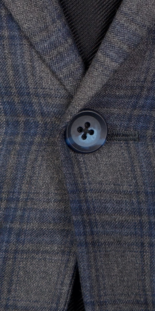 Grey with Blue Plaid Suit