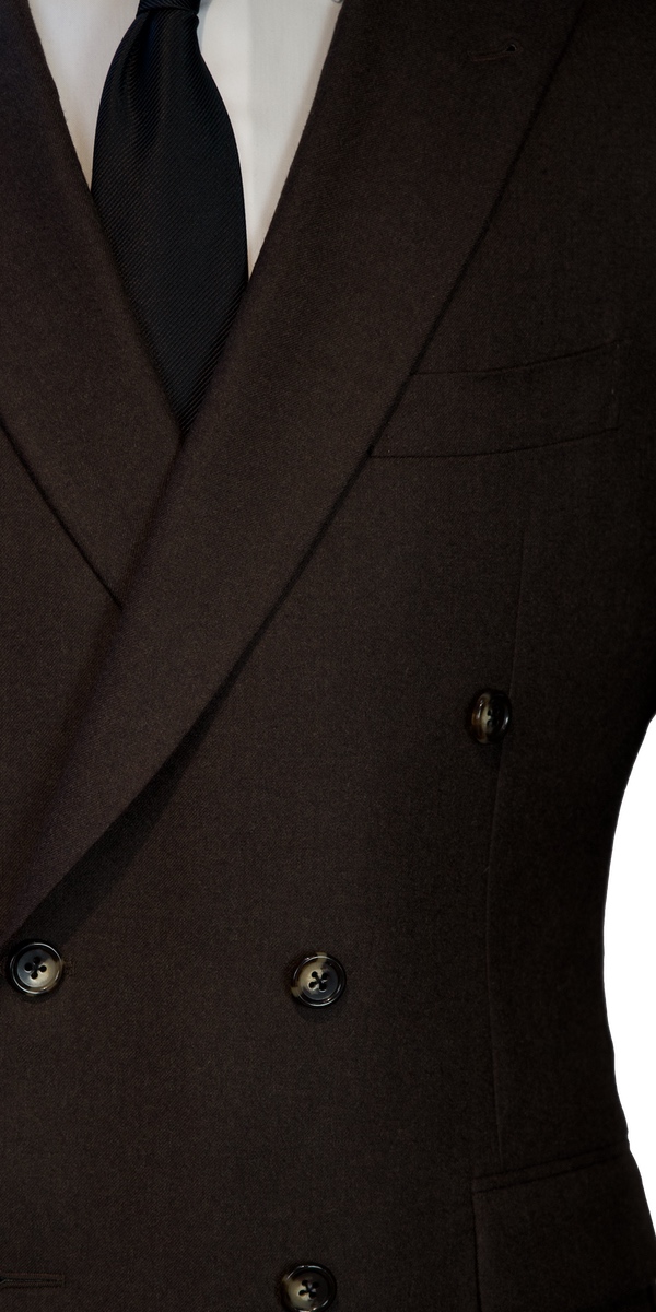 Brown Worsted Wool Suit