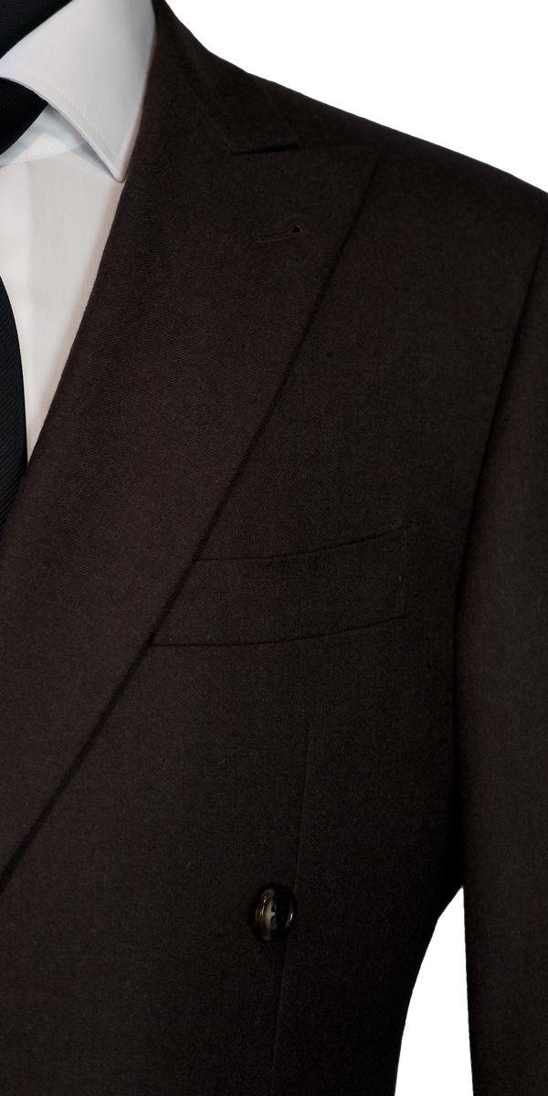 Brown Worsted Wool Suit
