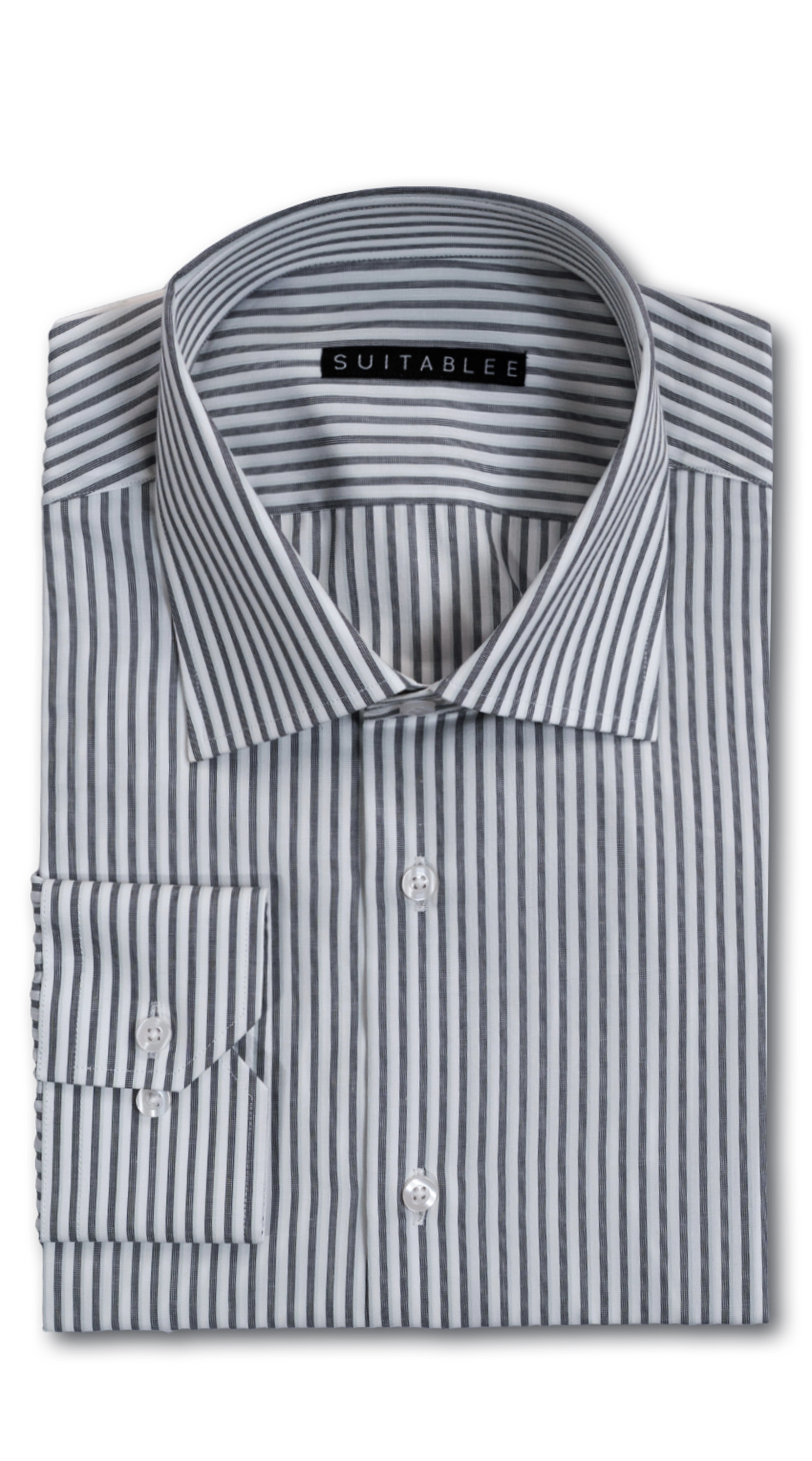 Chemise Habillée Rayures Graphite