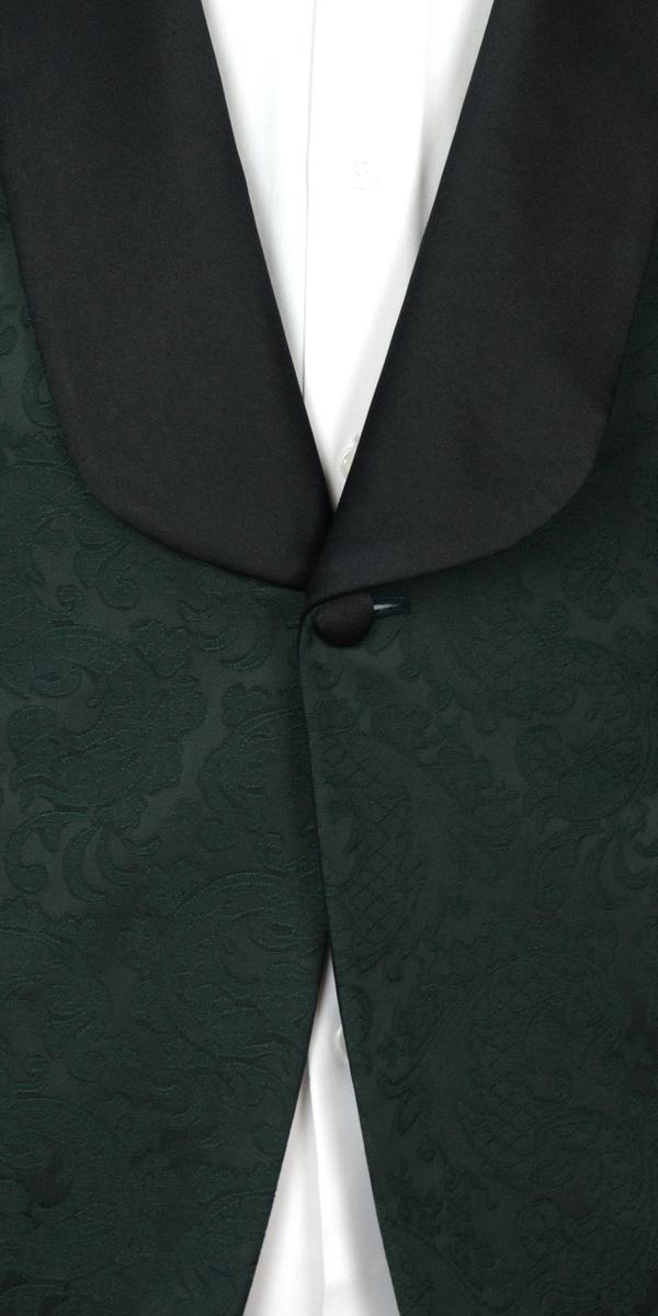 Deep Green Jacquard Tuxedo