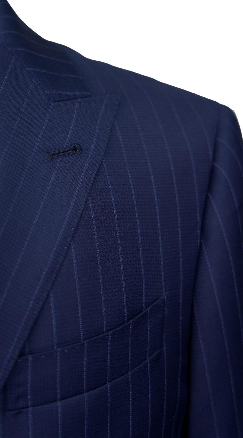 Cobalt Blue Pinstripe Suit