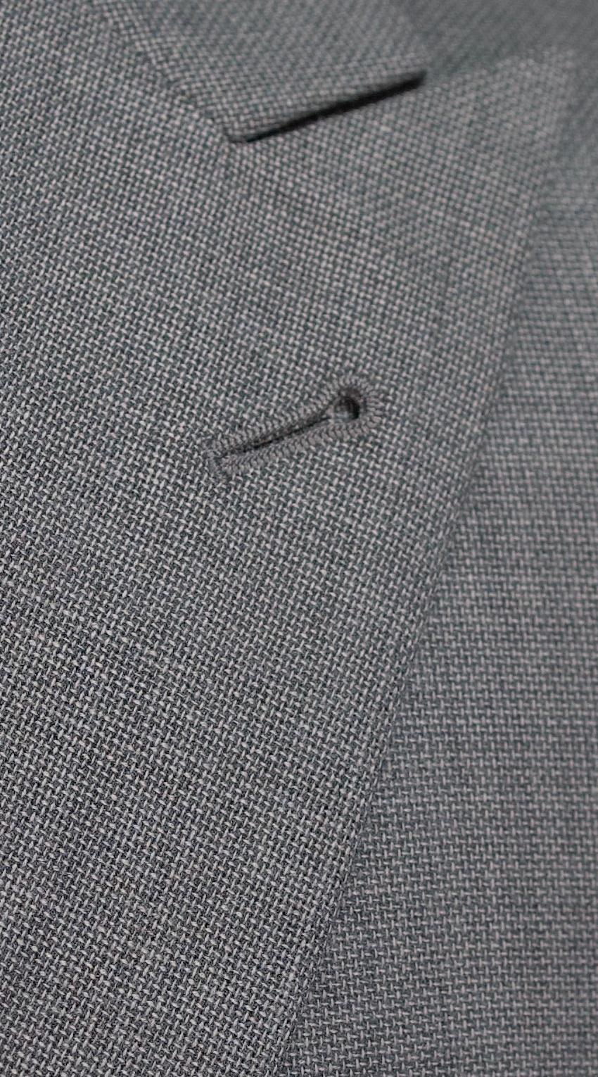 Metallic Gray Plain Weave Suit