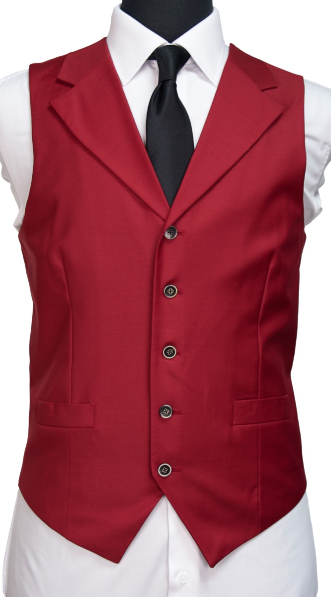 Red Wool Suit