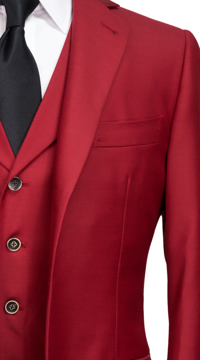 Red Wool Suit