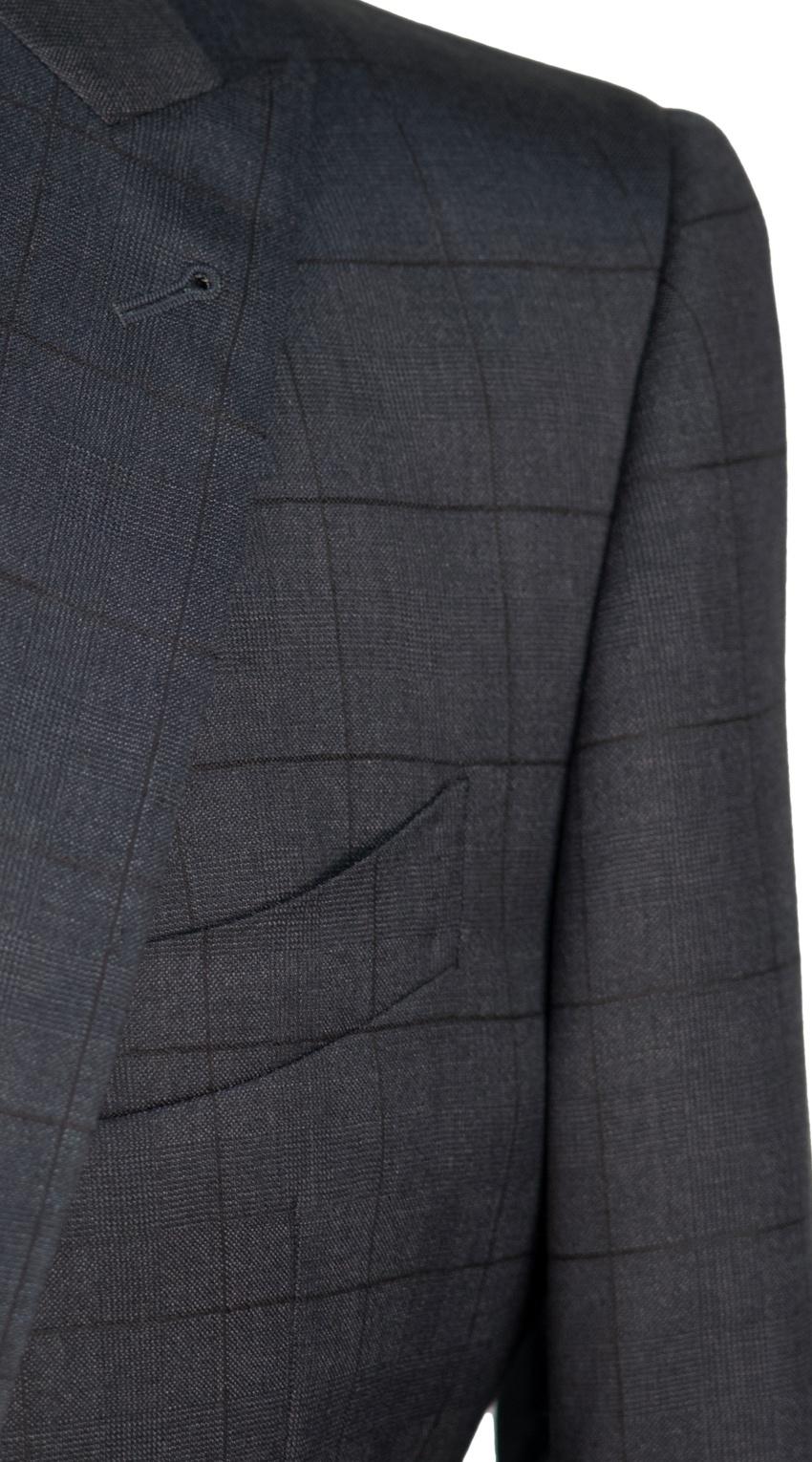 Charcoal Prince of Wales Check Suit