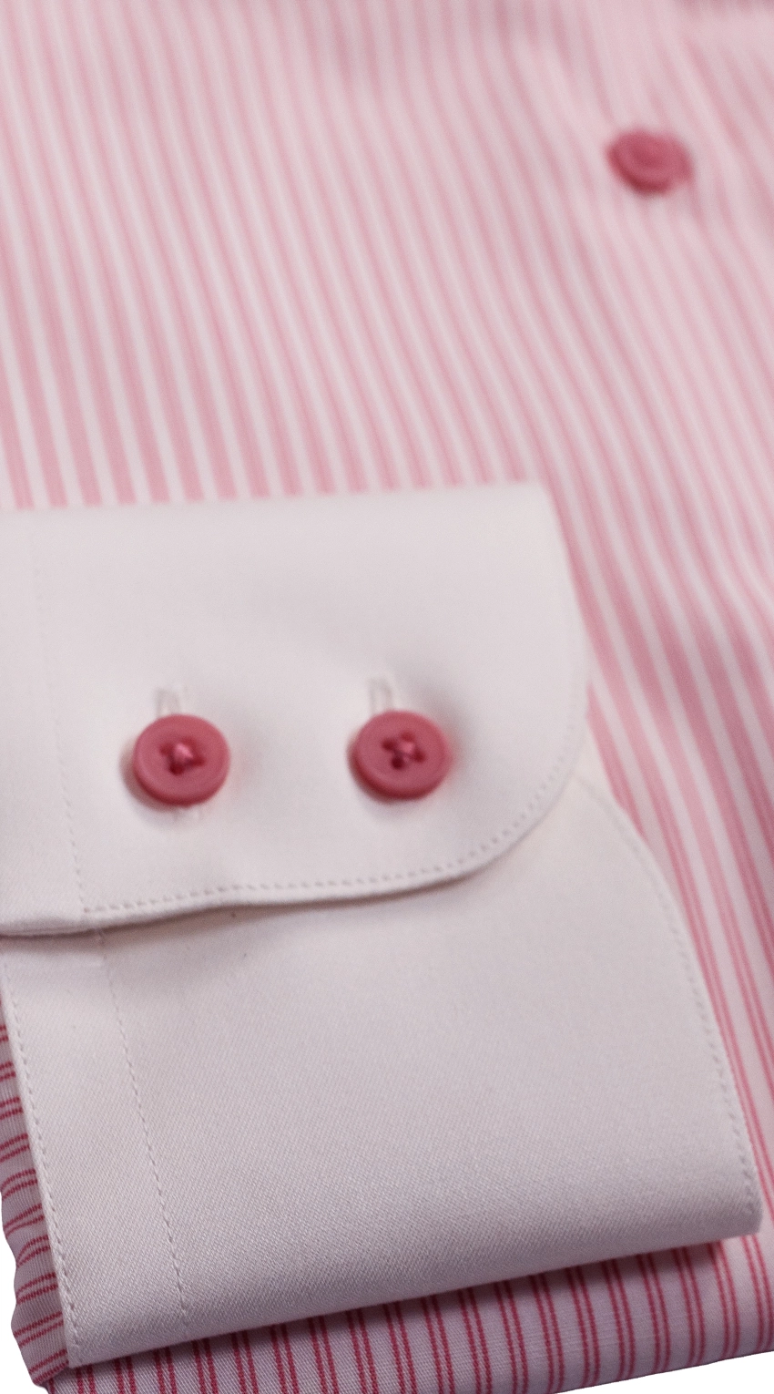Rose Pinstripe Dress Shirt