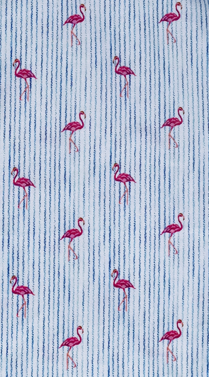 Chemise Rayures Flamant Rose