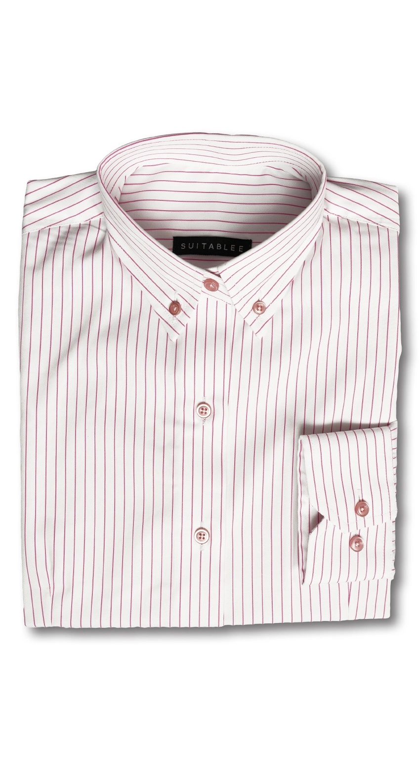 Pink Pinstripe Dress Shirt