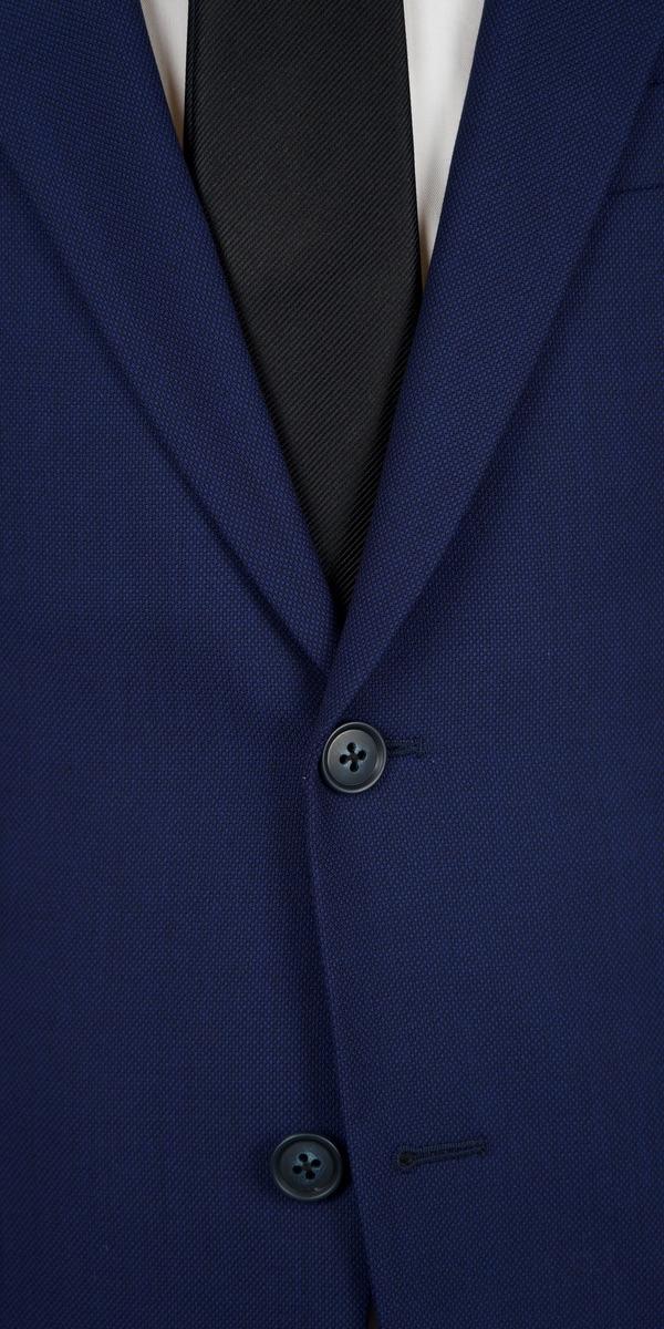 Navy Blue Birdseye Wool Suit