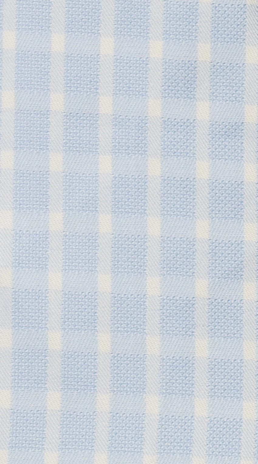 Sky Blue Checkered Dress Shirt