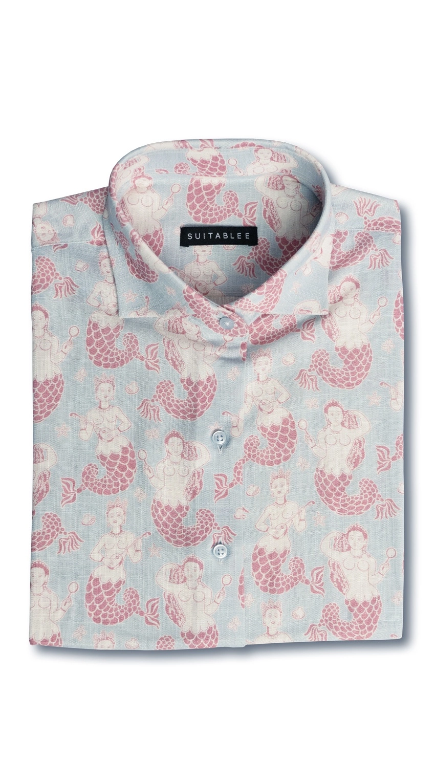 Blush Mermaid Dress Shirt