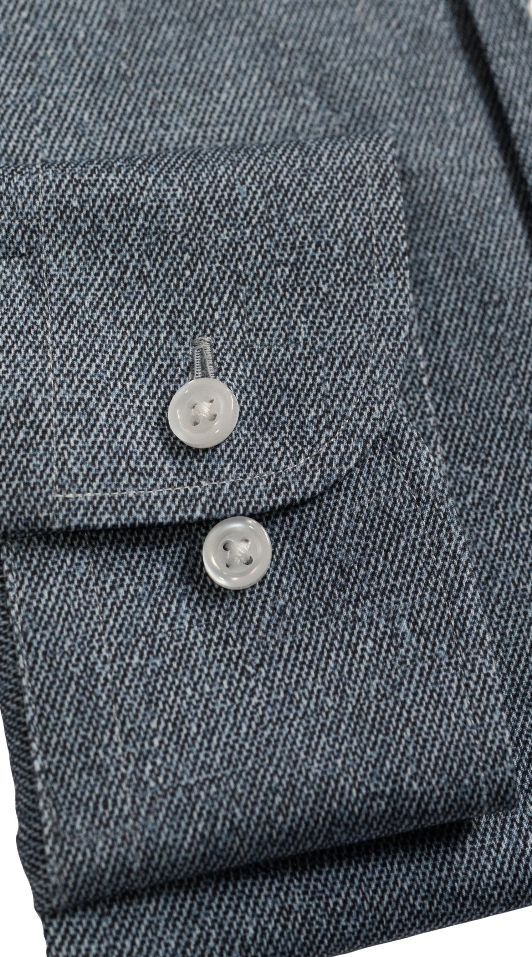 Steel Blue Mélange Dress Shirt