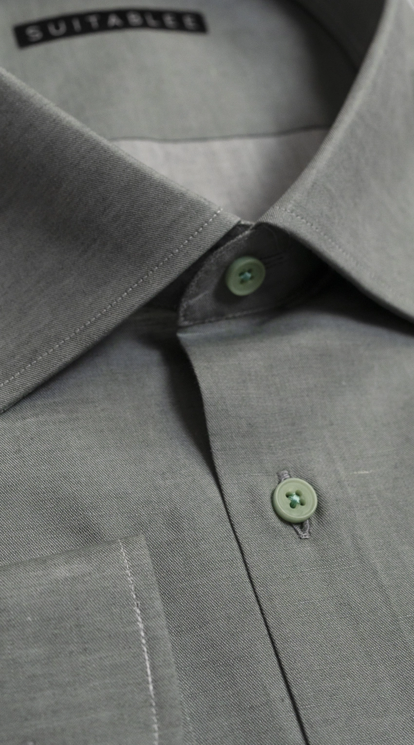 Olive Green Dress Shirt