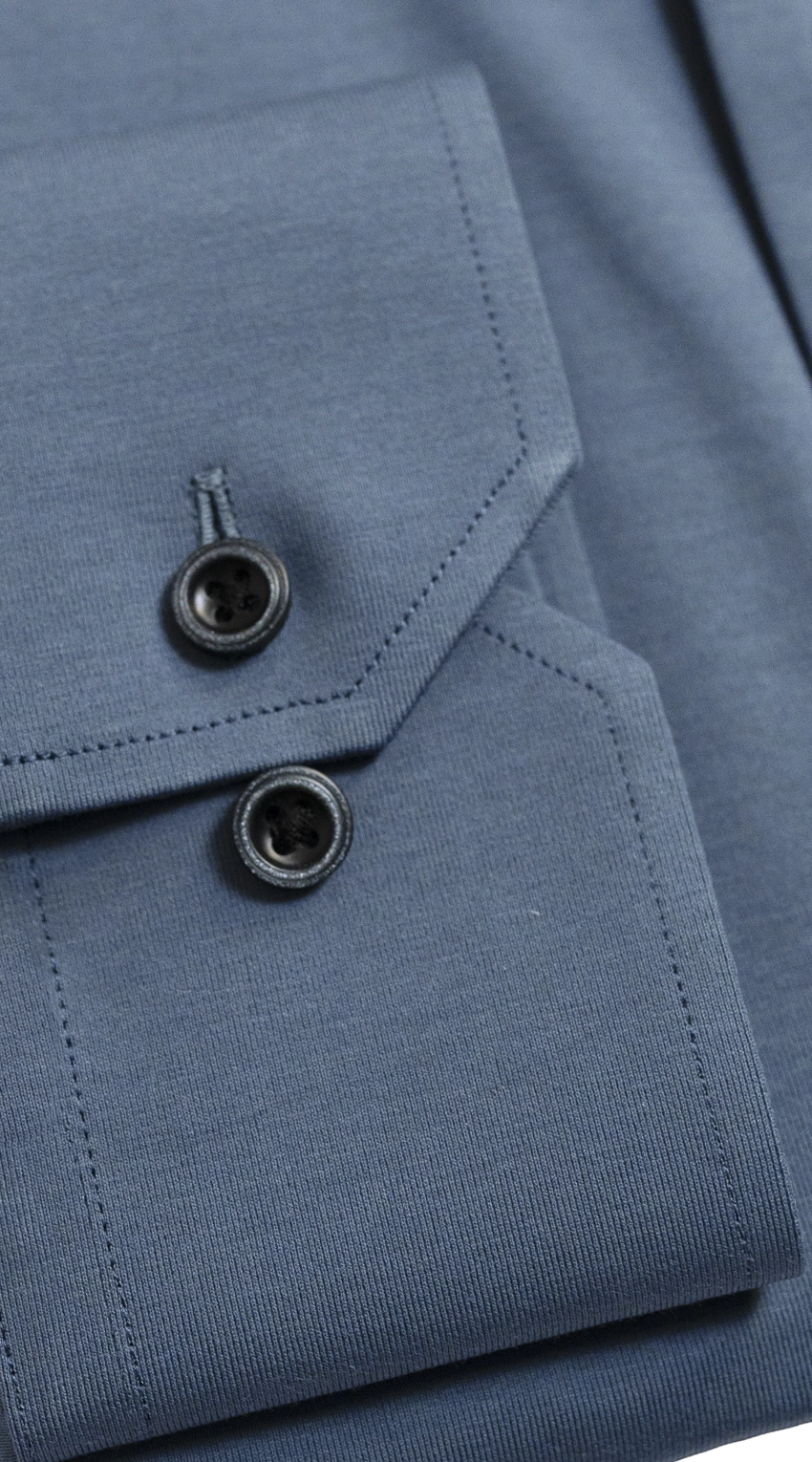 Chemise Habillée Stretch Bleu Ardoise