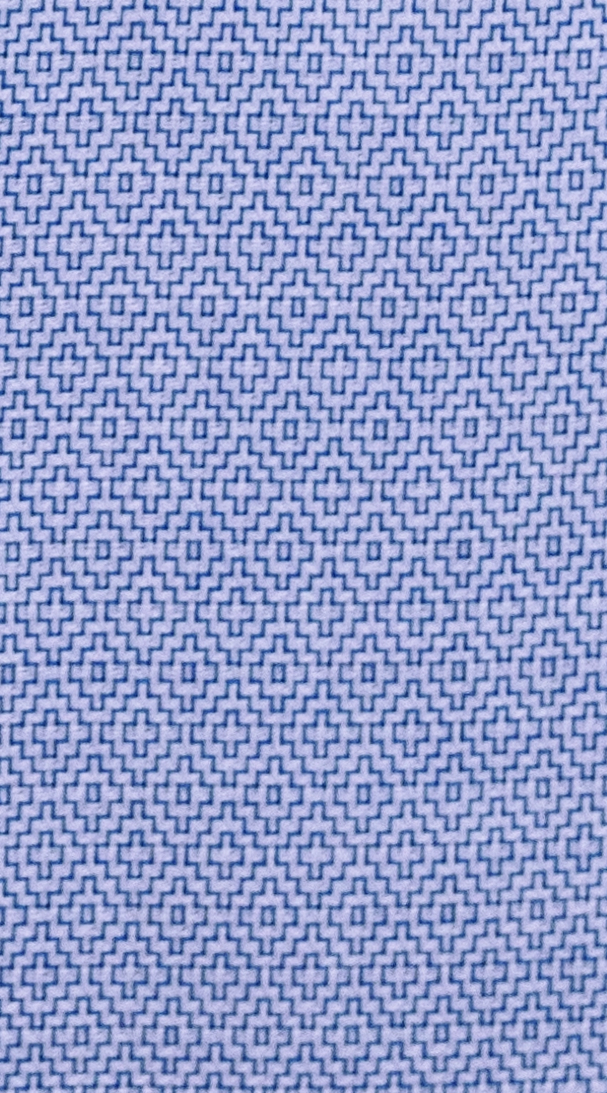 Blue Micro-Geo Dress Shirt