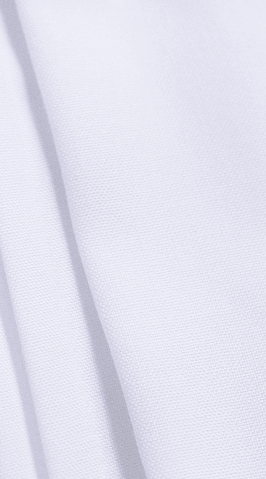 Chemise Blanche Birdseye Plissée 