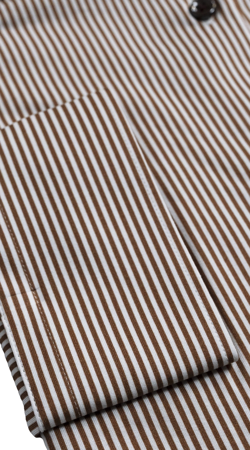 Cinnamon Stripe Dress Shirt