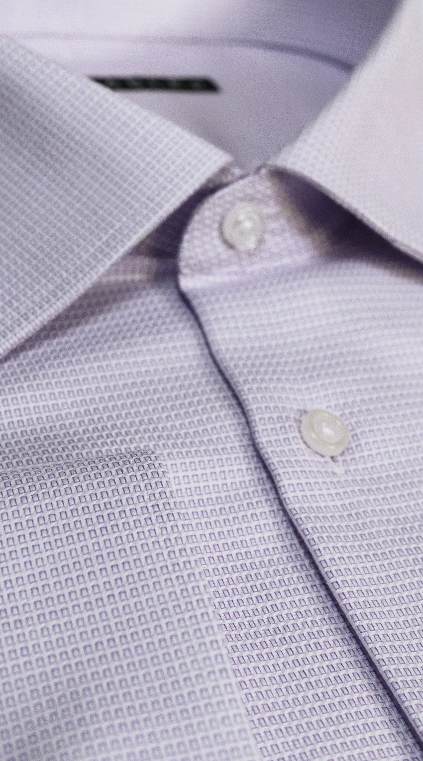 Chemise Habillée Lavande Mosaïque