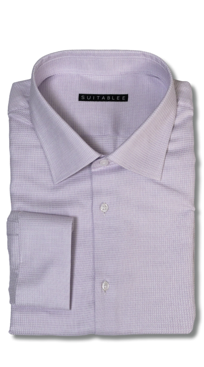 Chemise Habillée Lavande Mosaïque