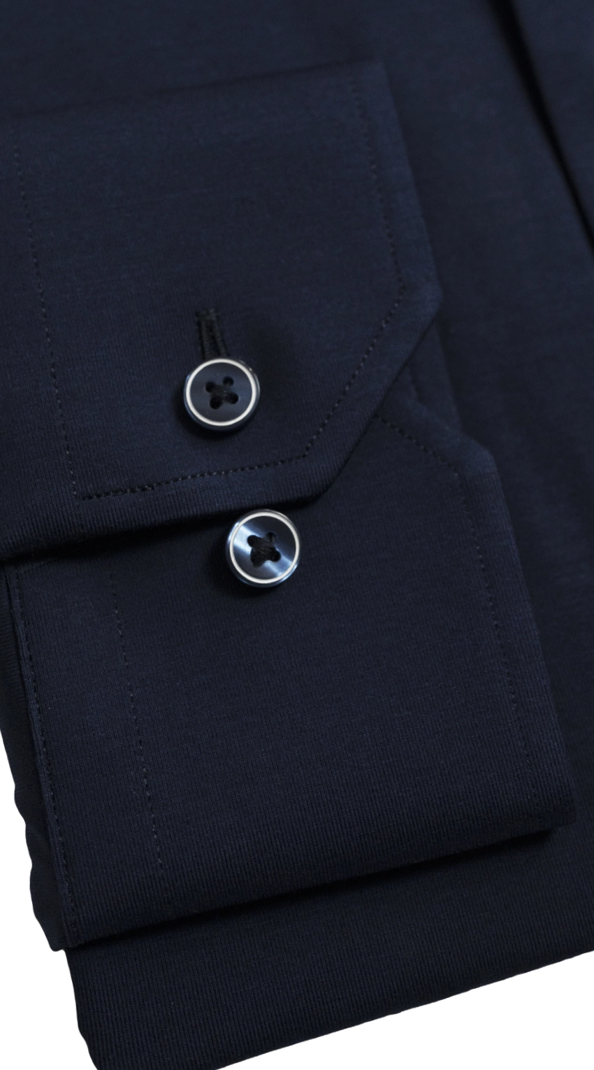 Chemise Stretch Tactile Bleu Marine Foncé 