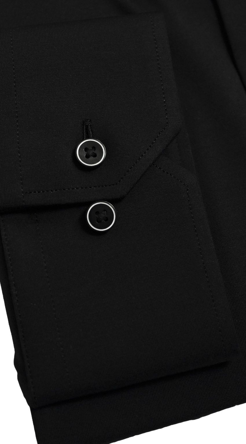Chemise Habillée Stretch Noire Douce Toucher